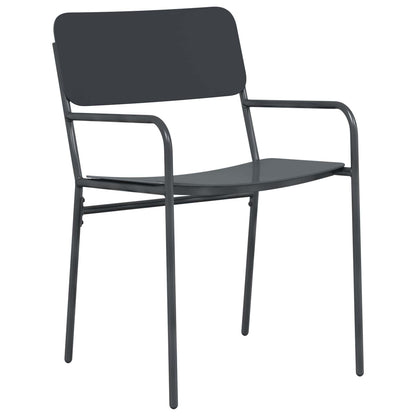 vidaXL Dining Set 5 pcs Anthracite Steel
