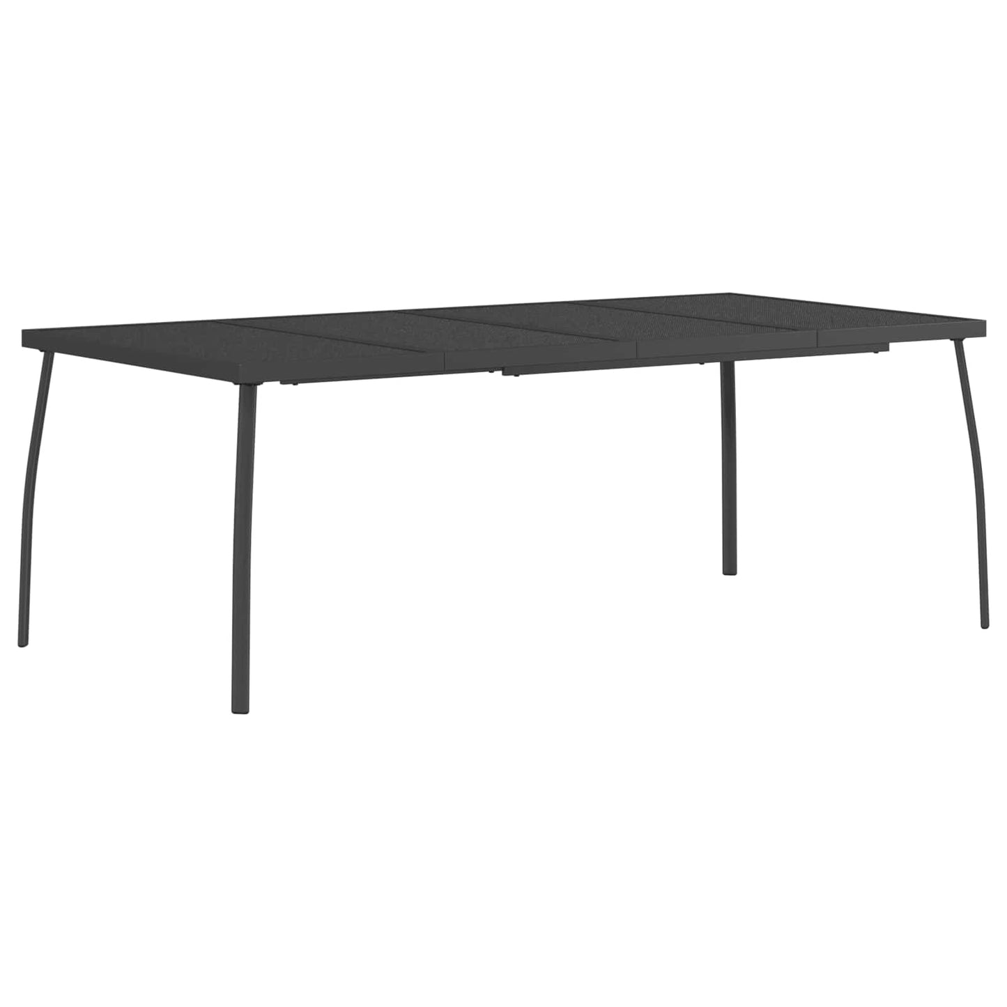 vidaXL Dining Set 9 pcs Anthracite Steel