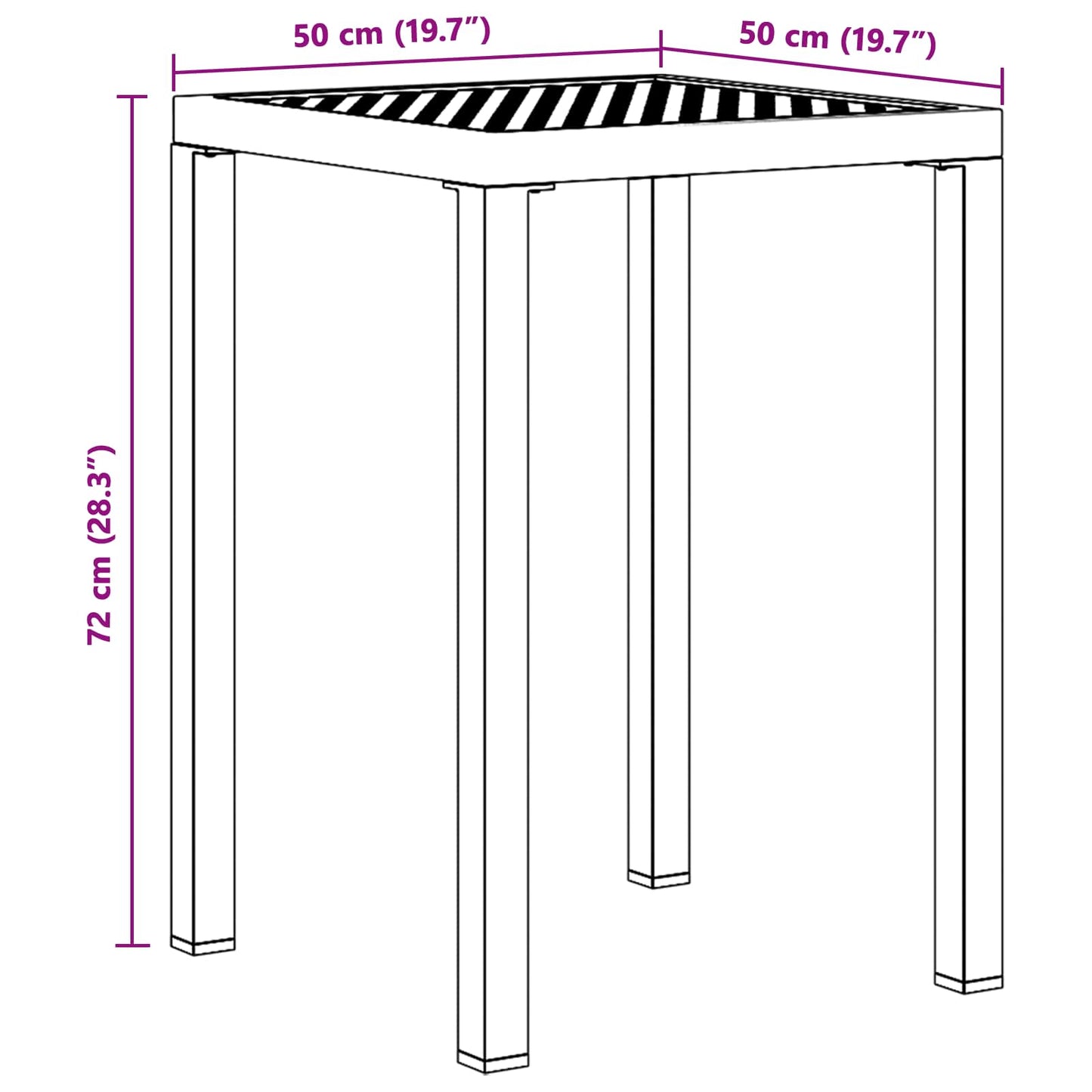 vidaXL Outdoor Furniture Set 3 pcs Anthracite Steel