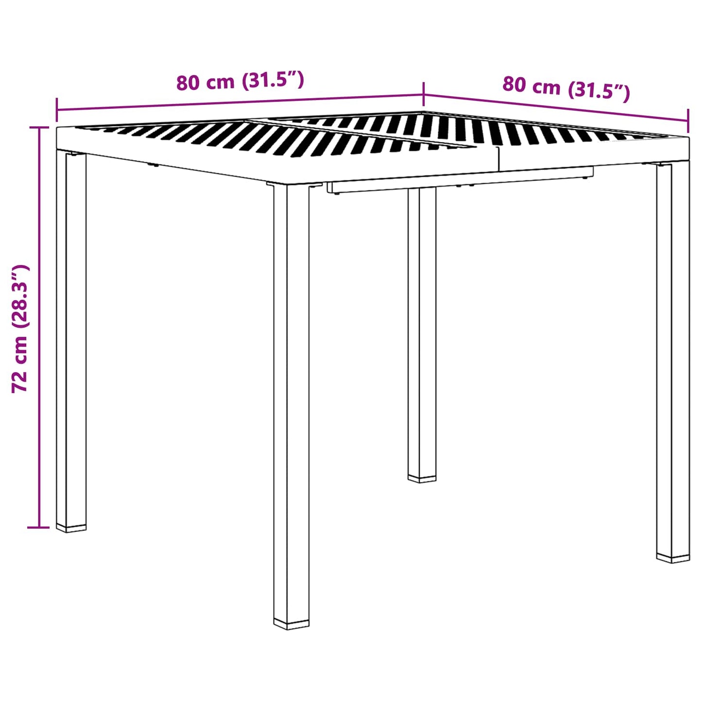 vidaXL Outdoor Furniture Set 5 pcs Anthracite Steel
