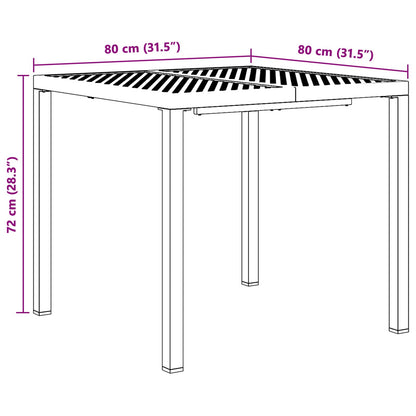 vidaXL Outdoor Furniture Set 5 pcs Anthracite Steel
