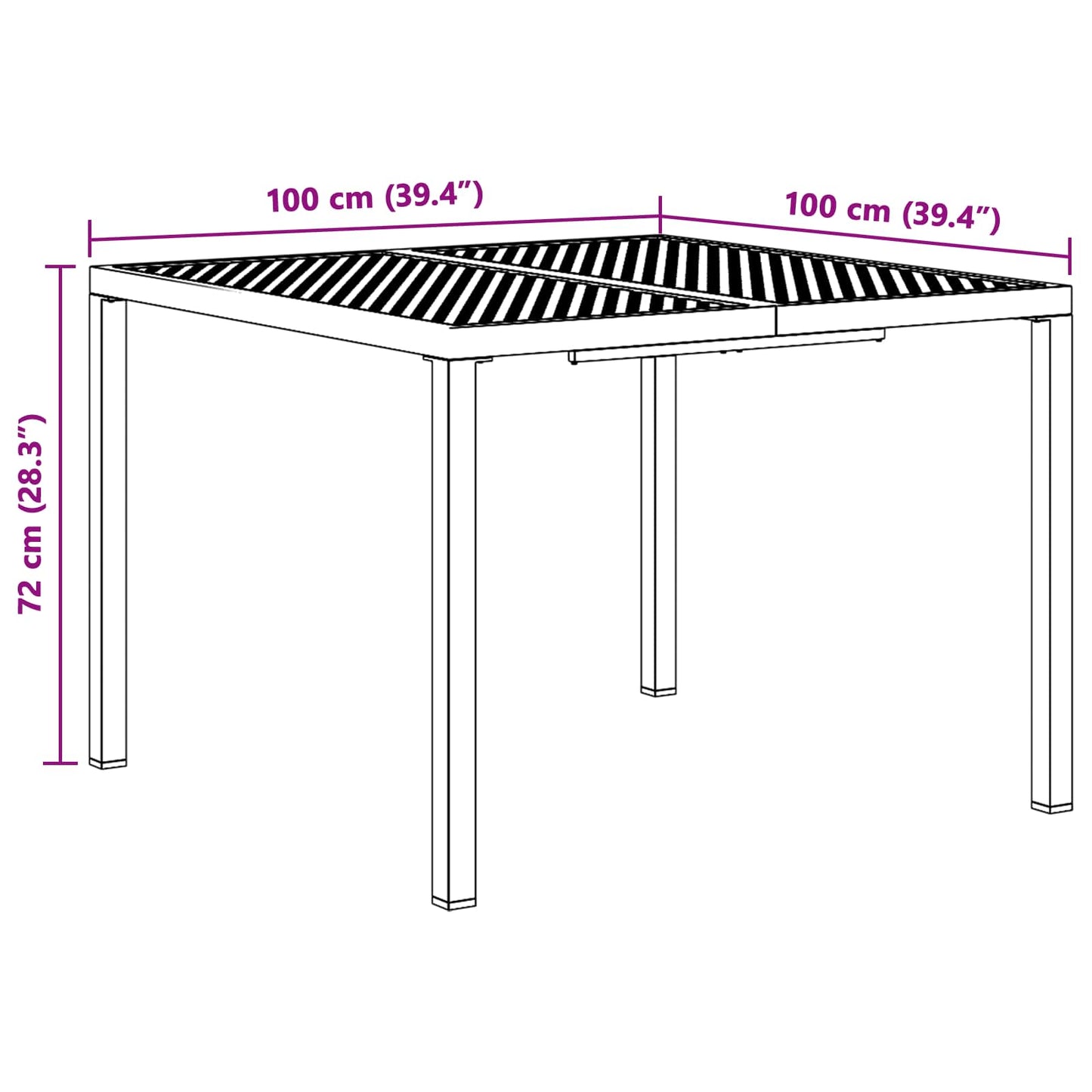 vidaXL Outdoor Furniture Set 5 pcs Anthracite Steel