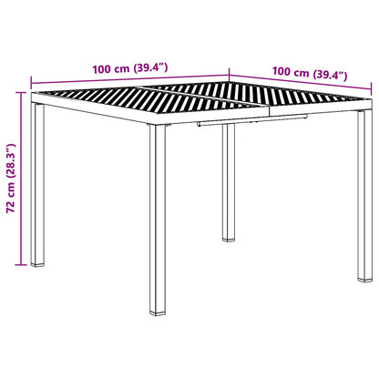 vidaXL Outdoor Furniture Set 5 pcs Anthracite Steel