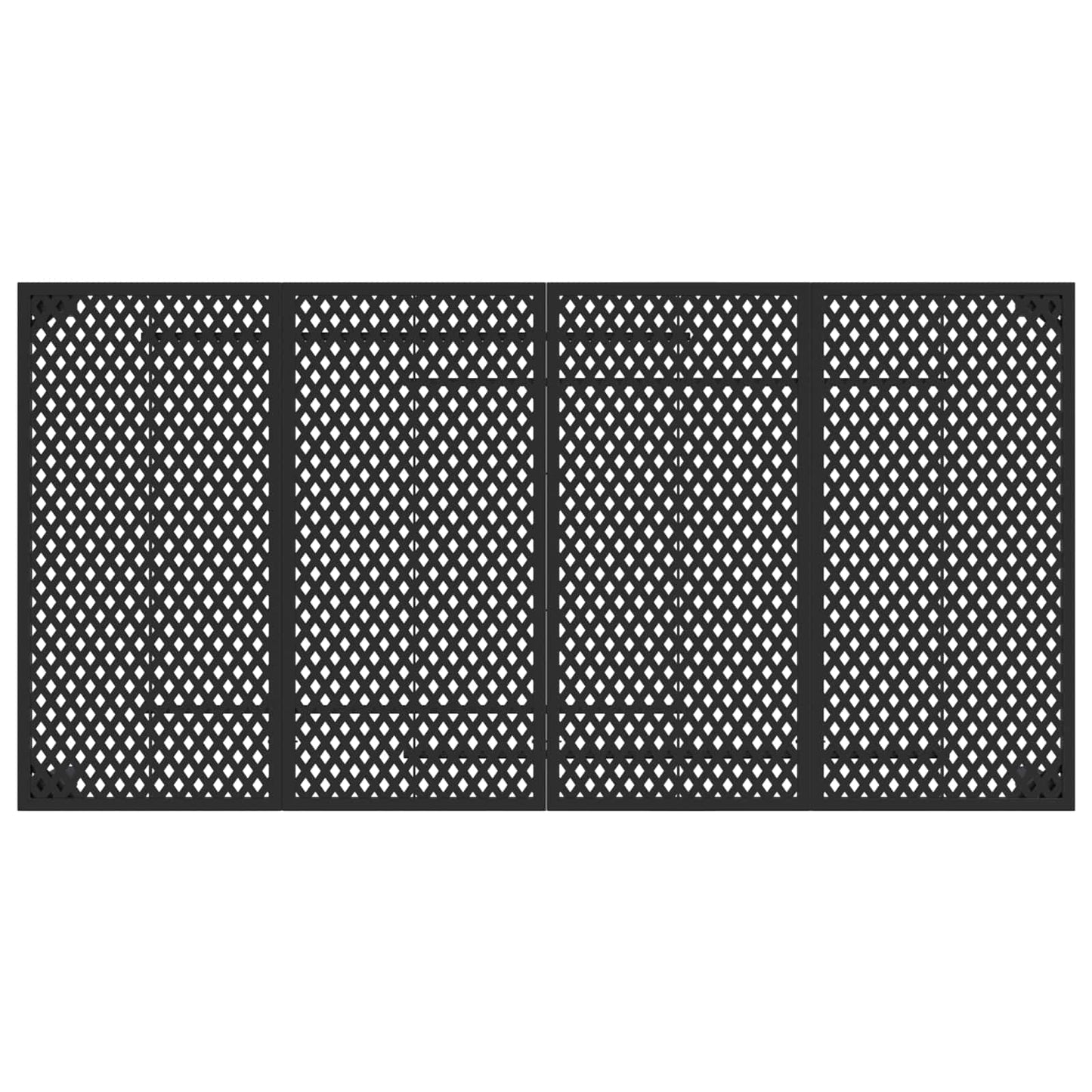 vidaXL Outdoor Furniture Set 7 pcs Anthracite Steel