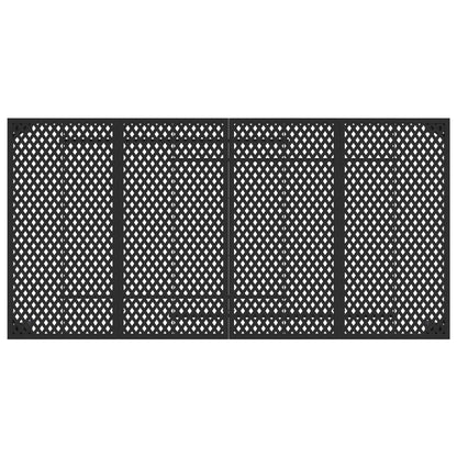 vidaXL Outdoor Furniture Set 9 pcs Anthracite Steel