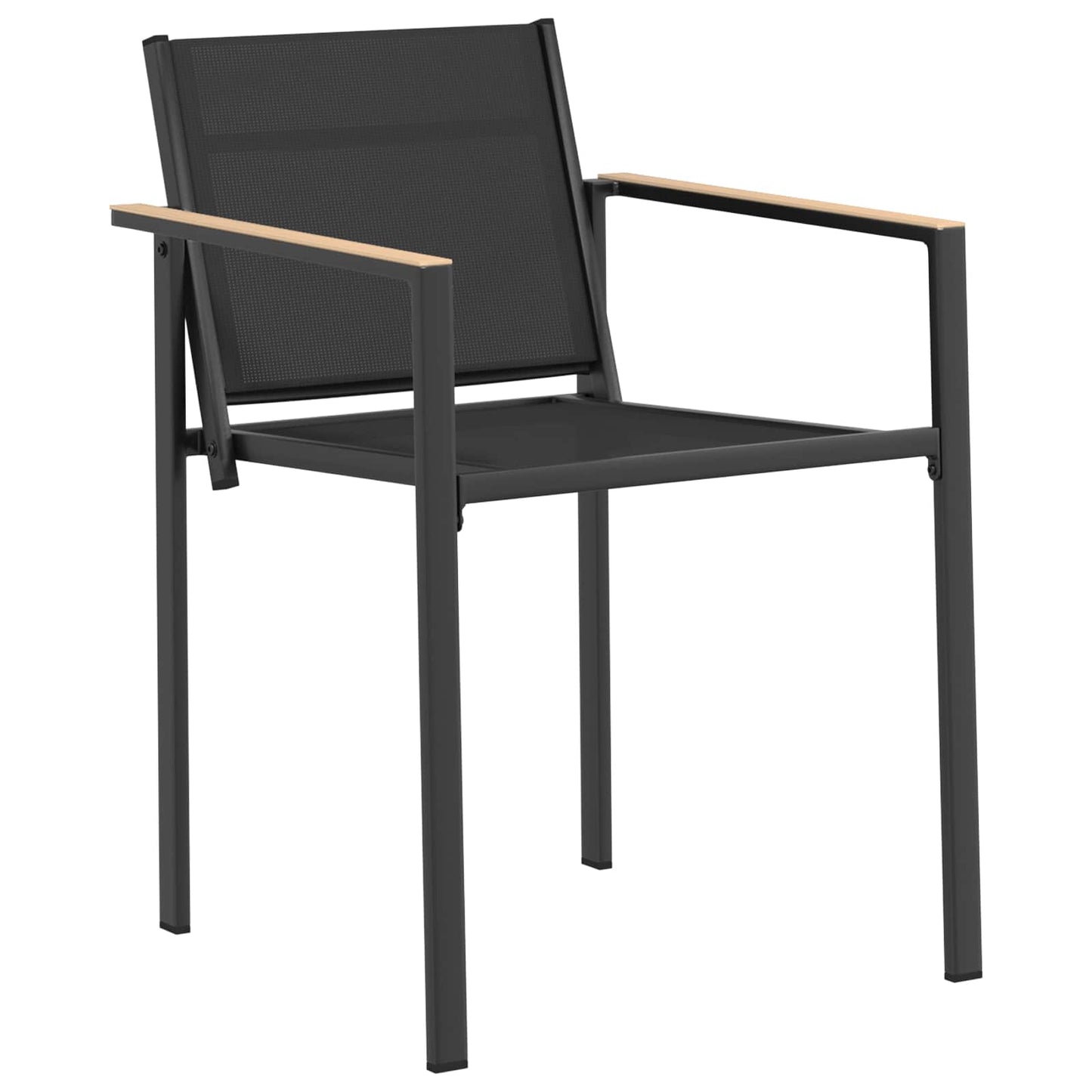 vidaXL Outdoor Furniture Set 9 pcs Black and Anthracite Textilene