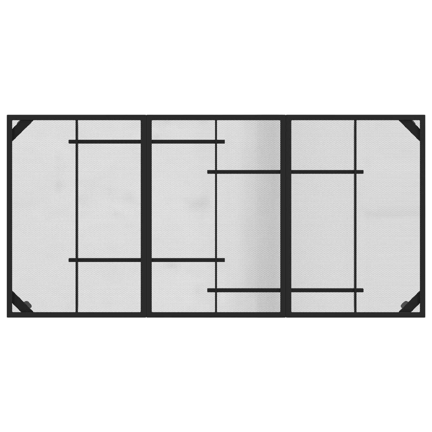 vidaXL Outdoor Furniture Set Folding 7 pcs Anthracite Iron and Steel