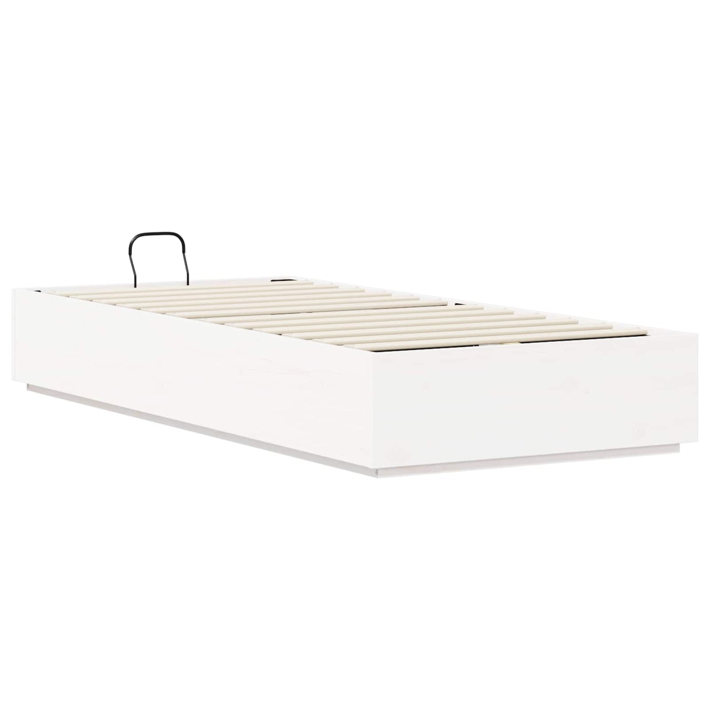 vidaXL Ottoman Bed Frame White 90 x 190 cm Solid Pine Wood