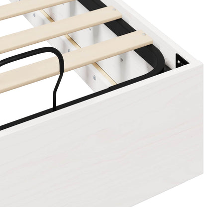 vidaXL Ottoman Bed Frame with Storage White 80 x 200 cm
