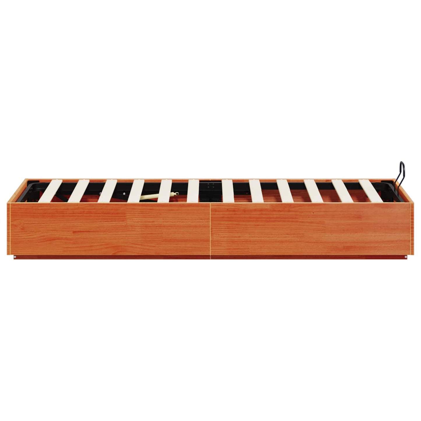 vidaXL Ottoman Bed Frame with Storage Wax Brown 80 x 200 cm