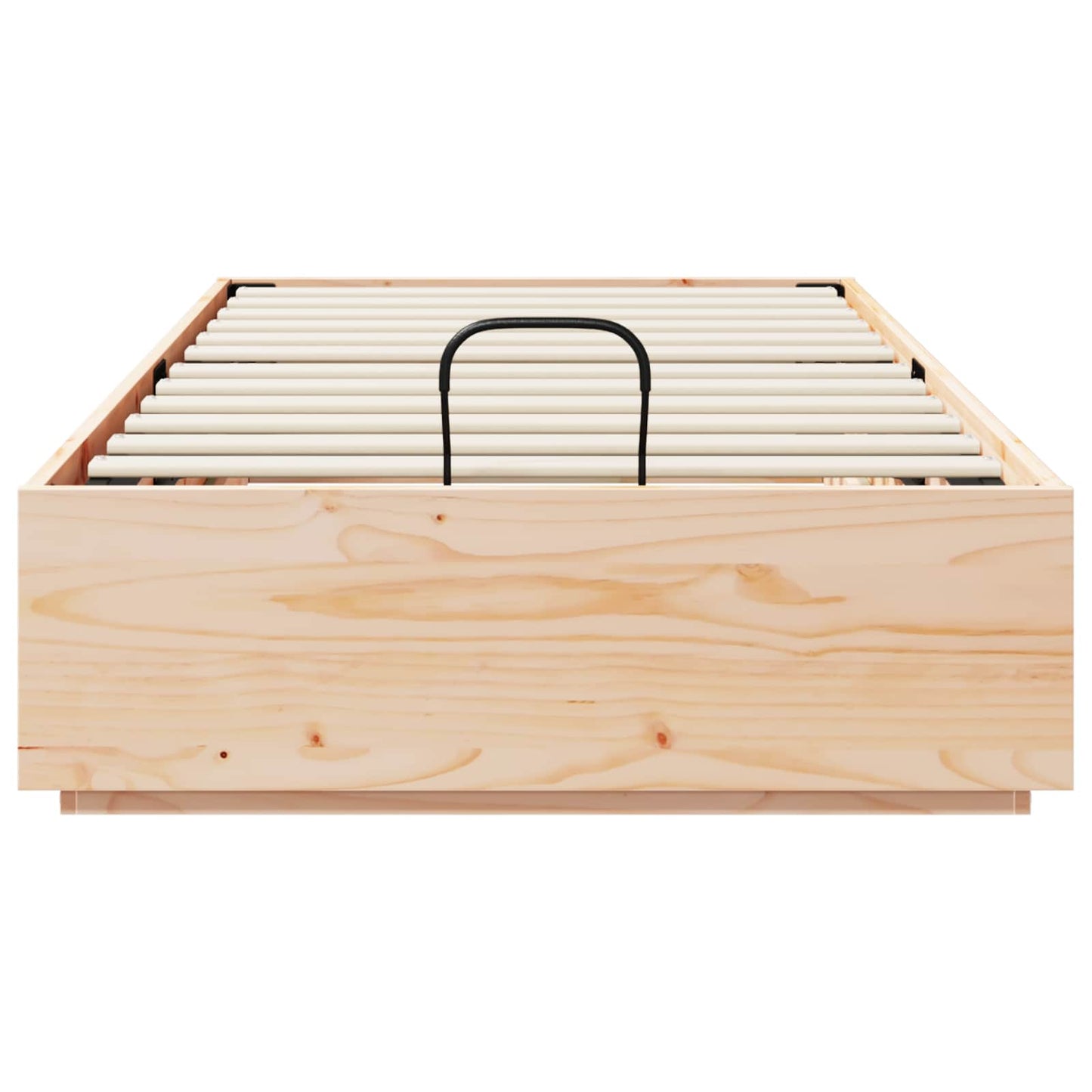 vidaXL Ottoman Bed Frame Natural 90 x 200 cm Solid Pine Wood