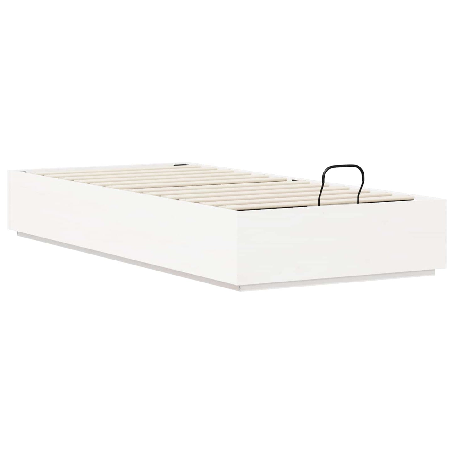 vidaXL Ottoman Bed Frame White 90 x 200 cm Solid Pine Wood