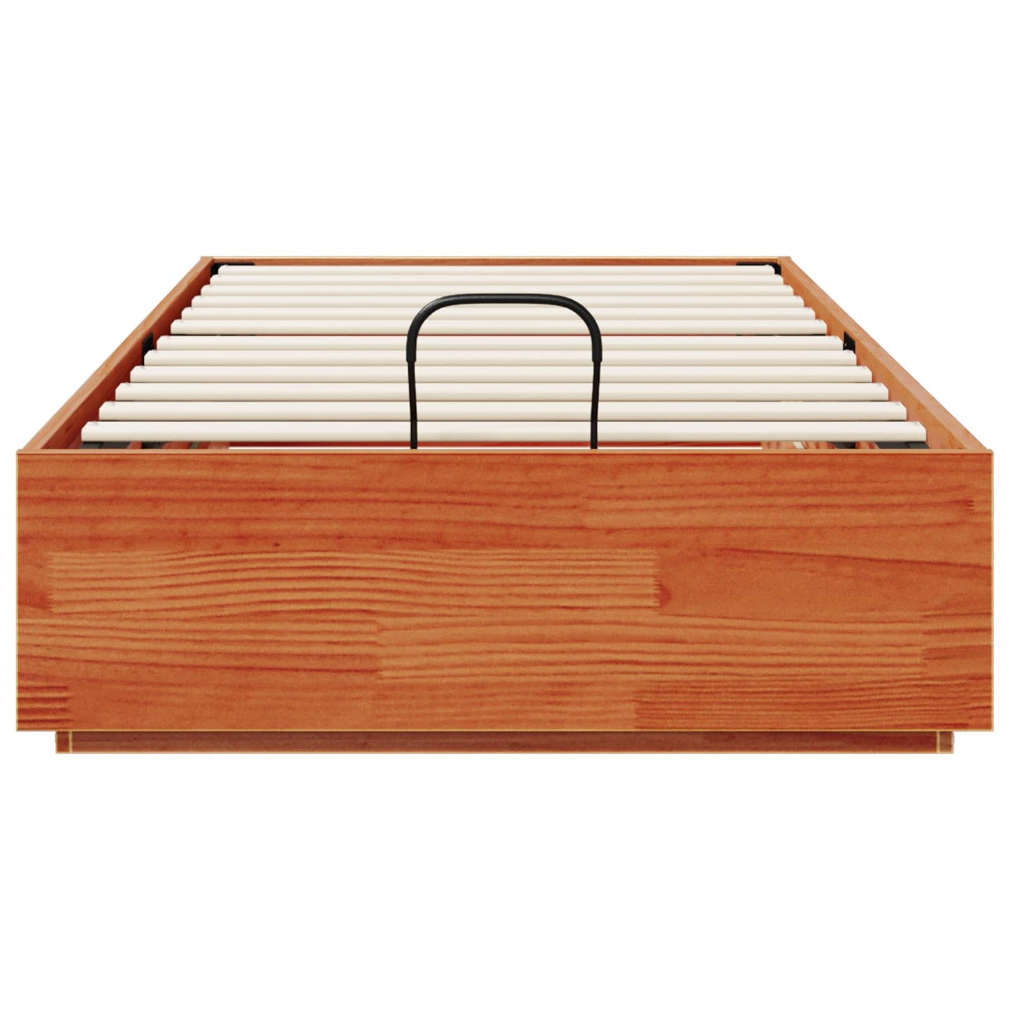 vidaXL Ottoman Bed Frame Wax Brown 100 x 200 cm Solid Pine Wood