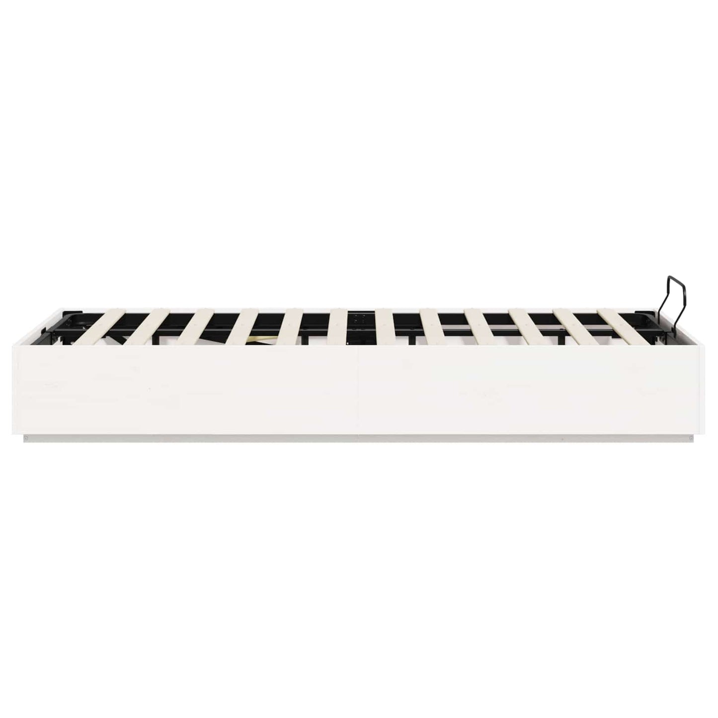 vidaXL Ottoman Bed Frame White 120 x 200 cm Solid Pine Wood