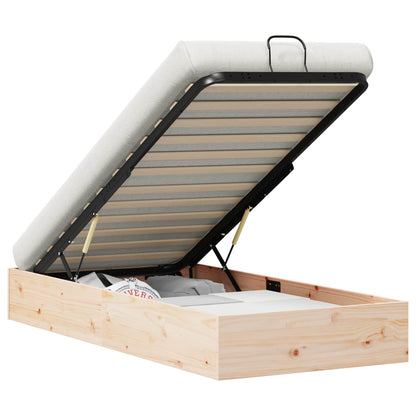 vidaXL Ottoman Bed Frame with Storage Natural 80 x 200 cm