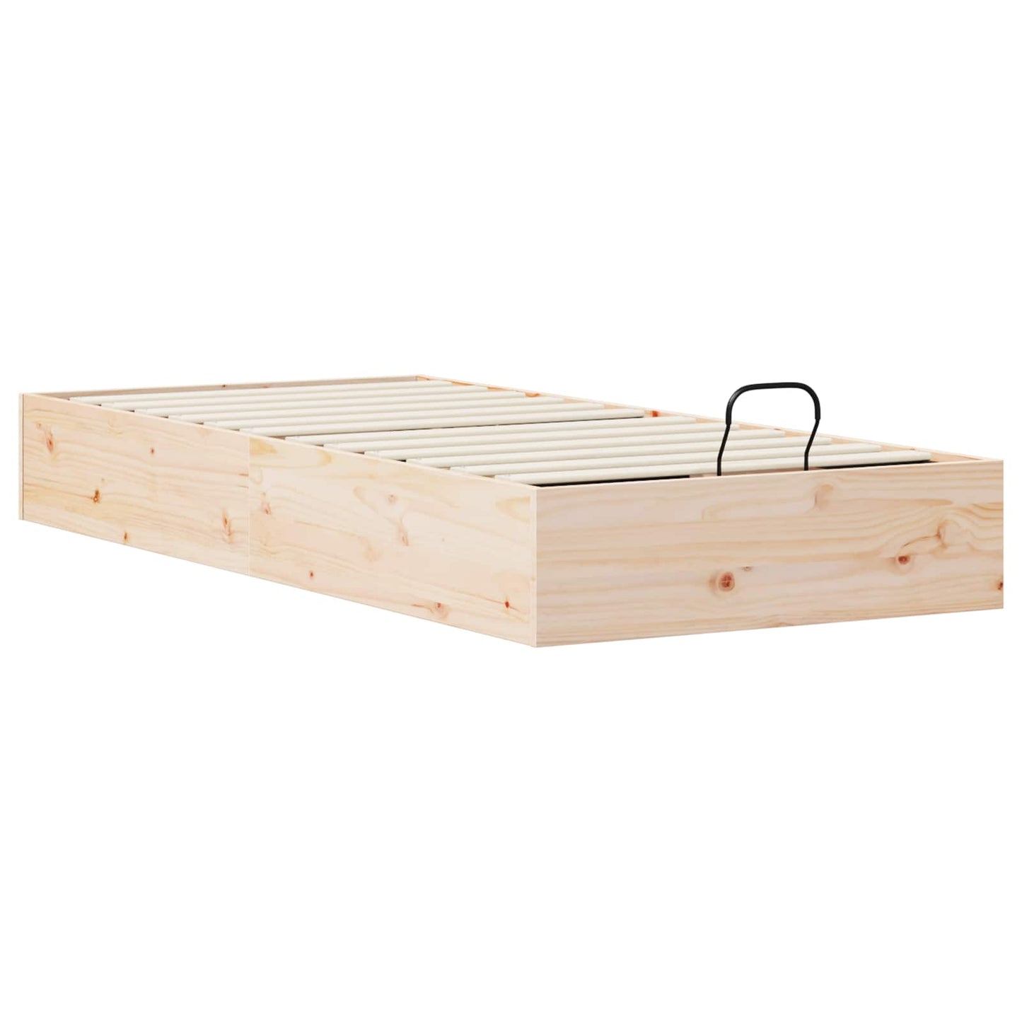 vidaXL Ottoman Bed Frame with Storage Natural 80 x 200 cm