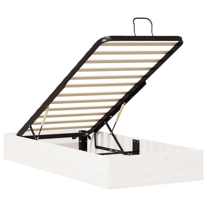 vidaXL Ottoman Bed Frame with Storage White 90 x 200 cm