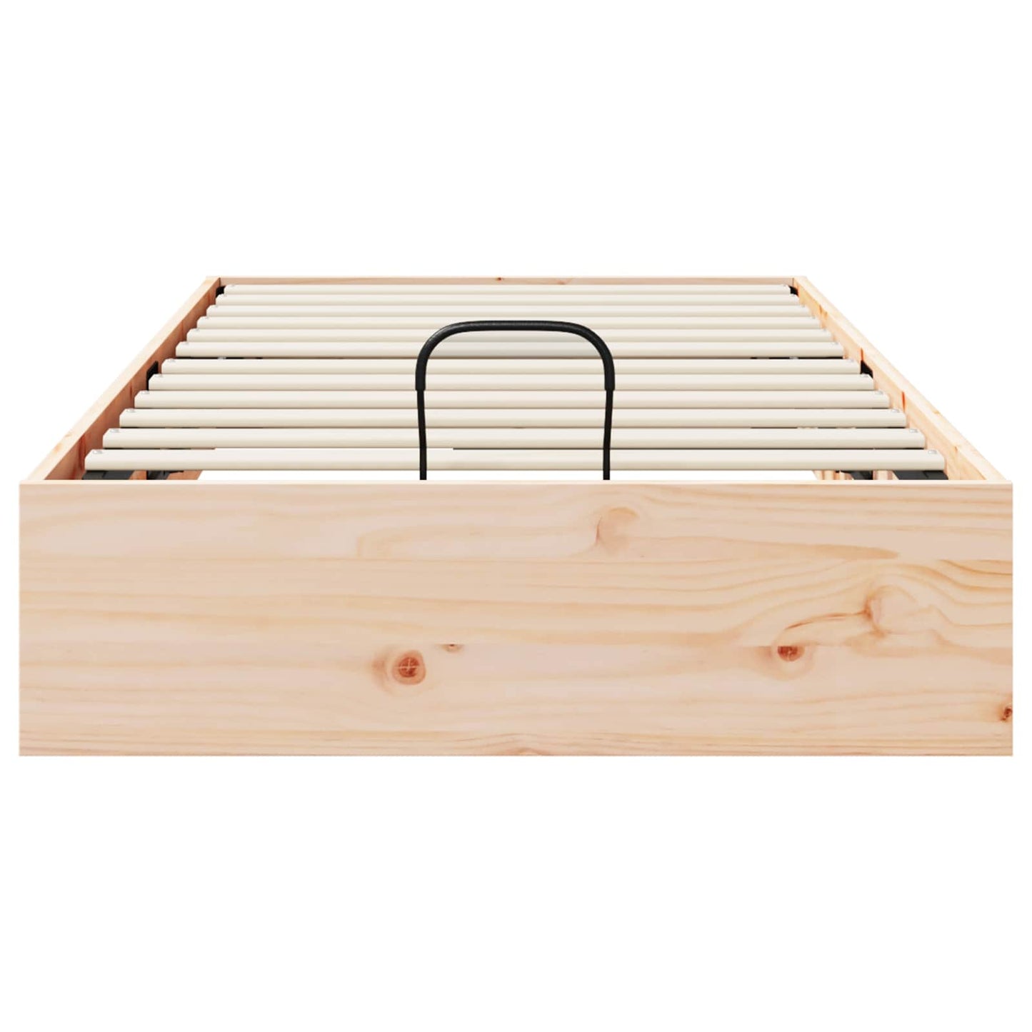 vidaXL Ottoman Bed Frame with Storage Natural 100 x 200 cm