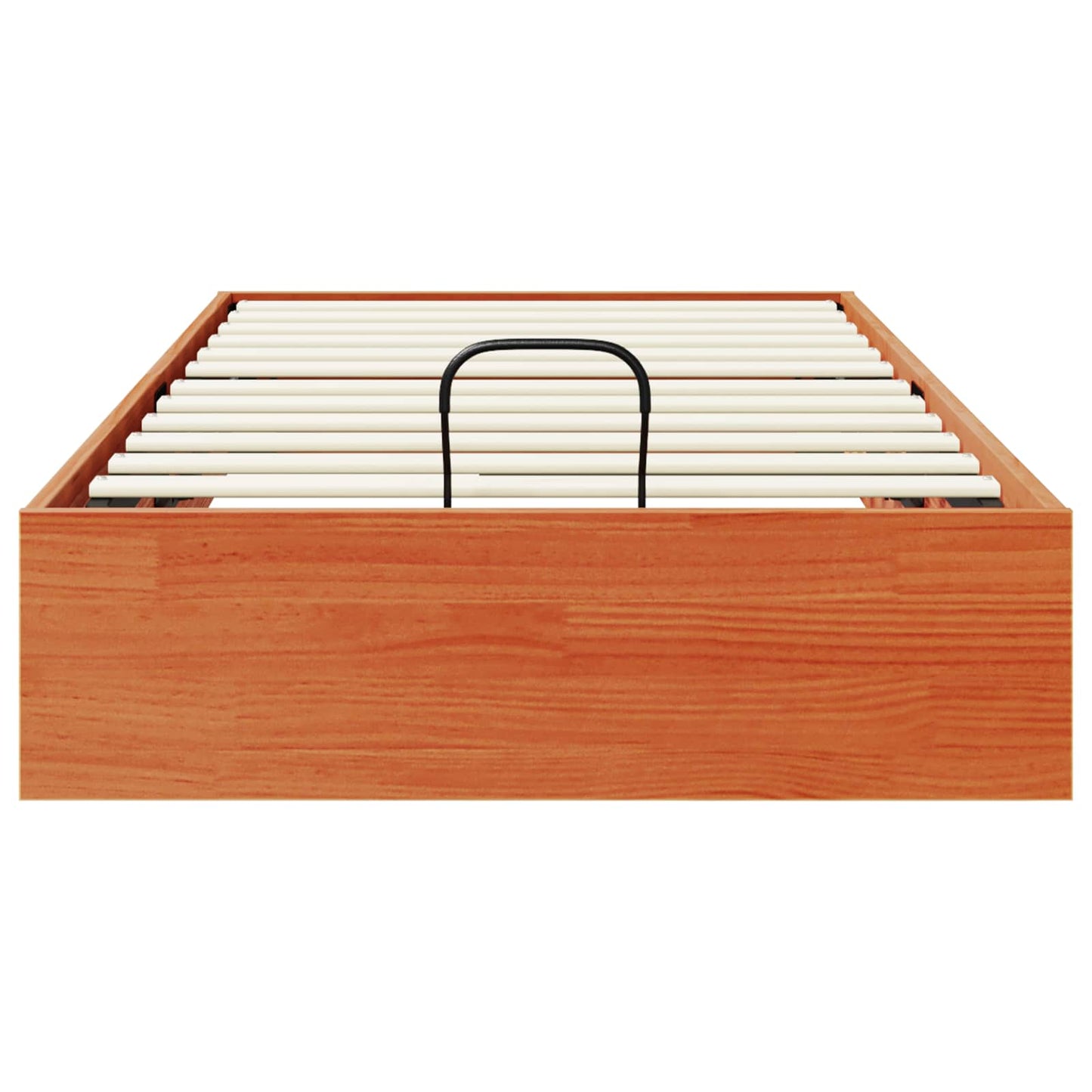 vidaXL Ottoman Bed Frame with Storage Wax Brown 100 x 200 cm