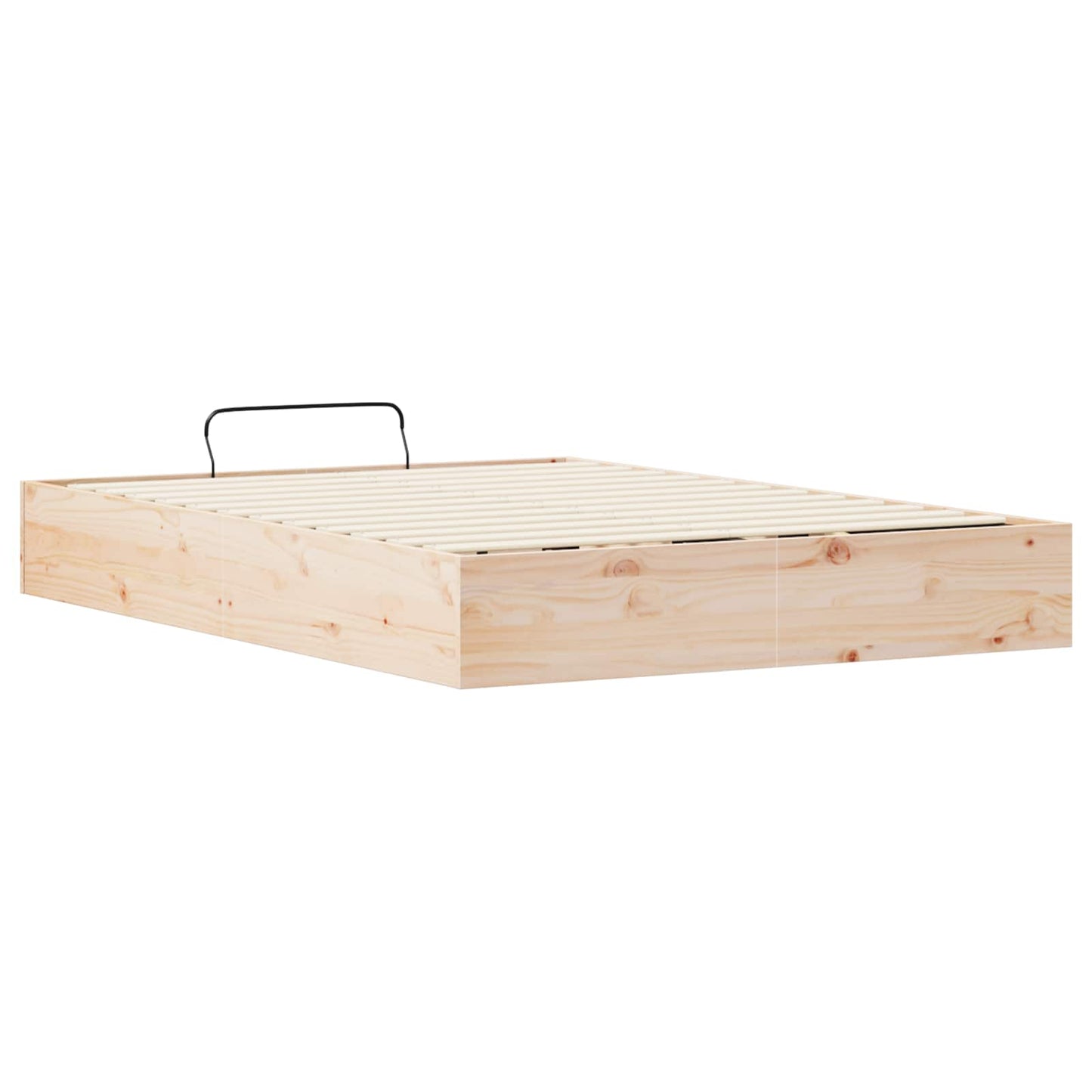 vidaXL Ottoman Bed Frame with Storage Natural 120 x 190 cm