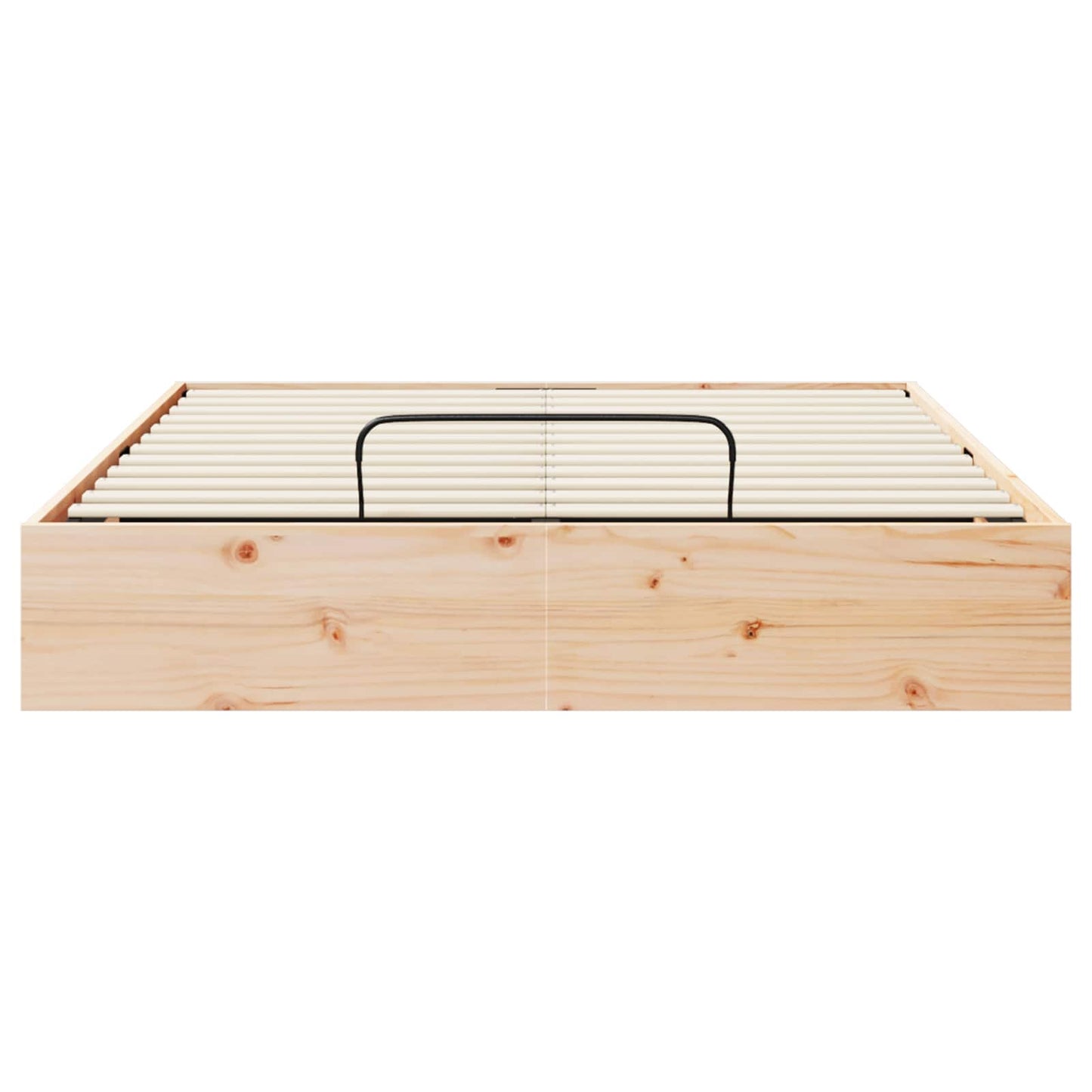 vidaXL Ottoman Bed Frame with Storage Natural 120 x 190 cm