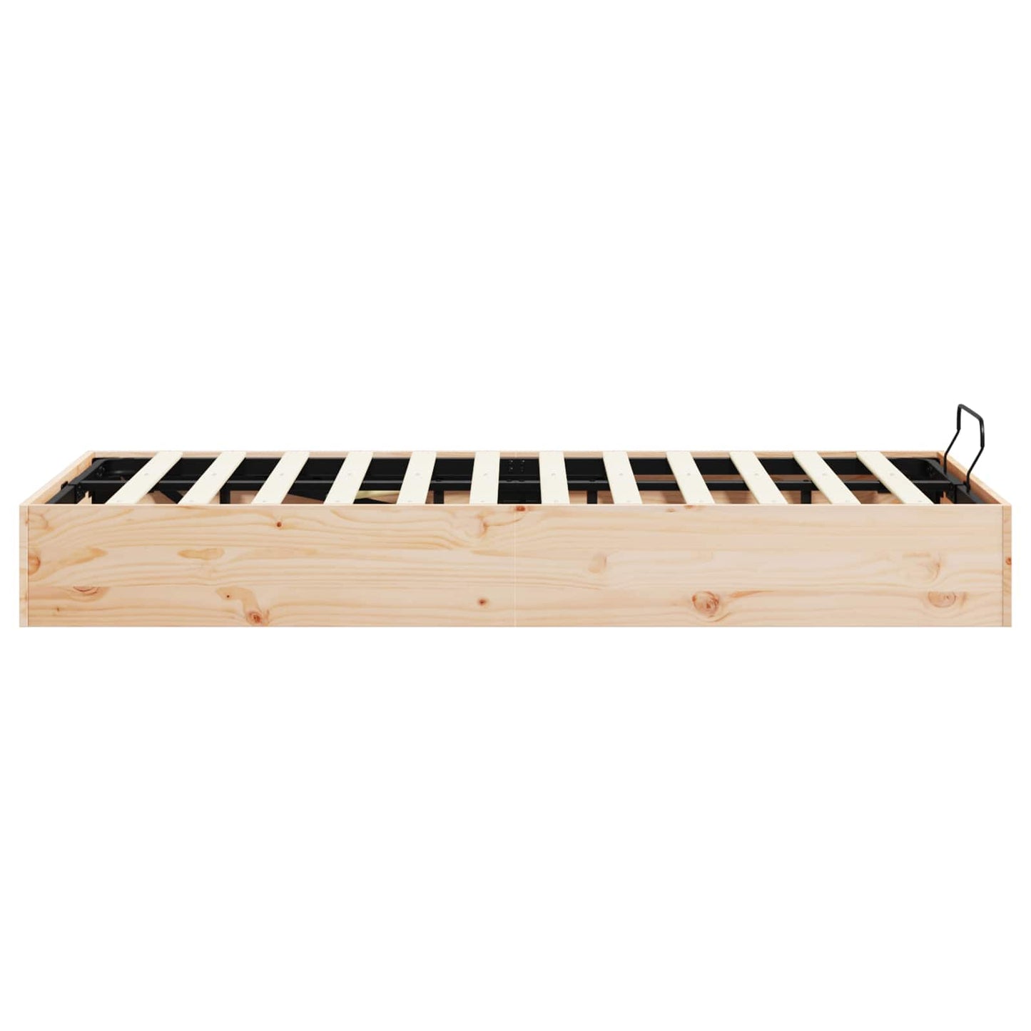 vidaXL Ottoman Bed Frame with Storage Natural 120 x 190 cm