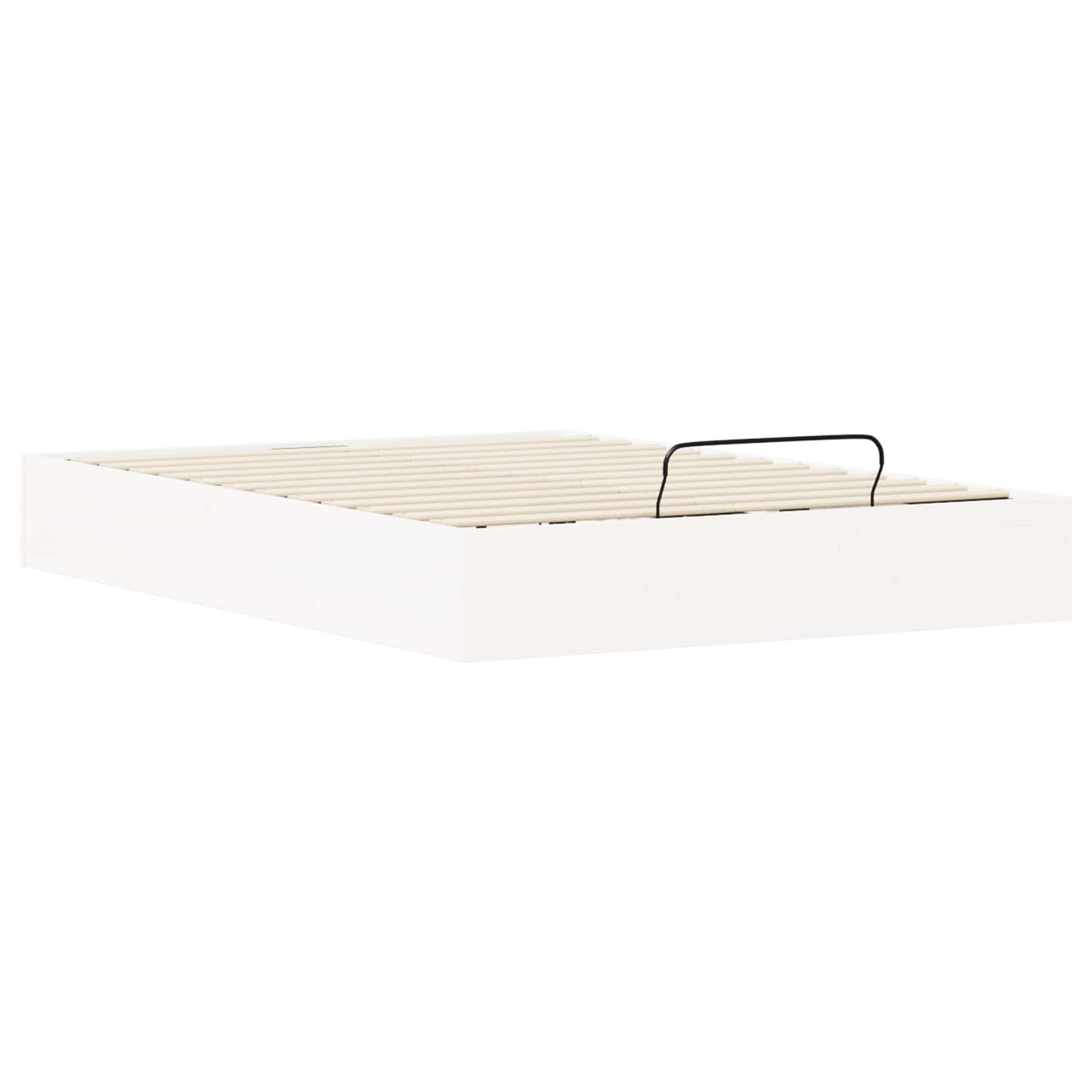 vidaXL Ottoman Bed Frame with Storage White 120 x 190 cm
