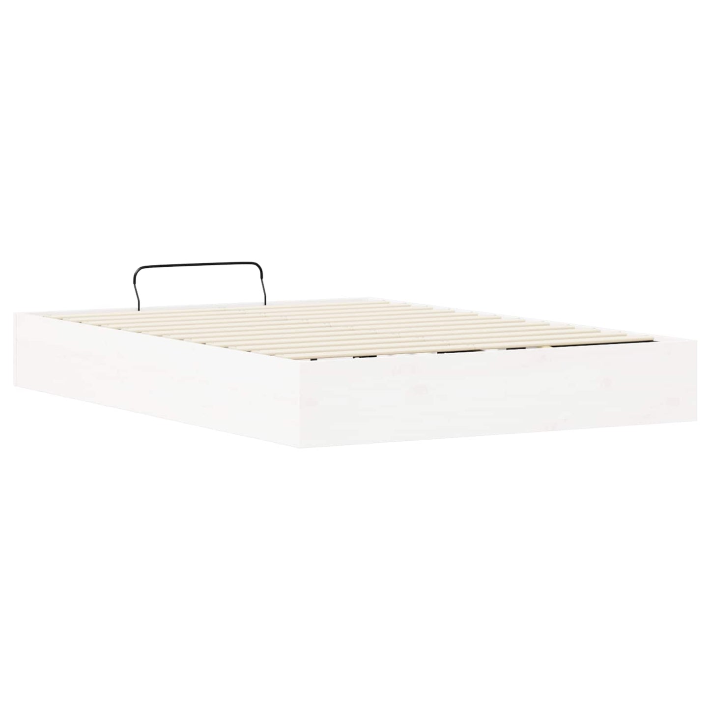 vidaXL Ottoman Bed Frame with Storage White 120 x 190 cm