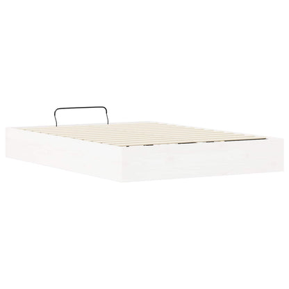 vidaXL Ottoman Bed Frame with Storage White 120 x 190 cm