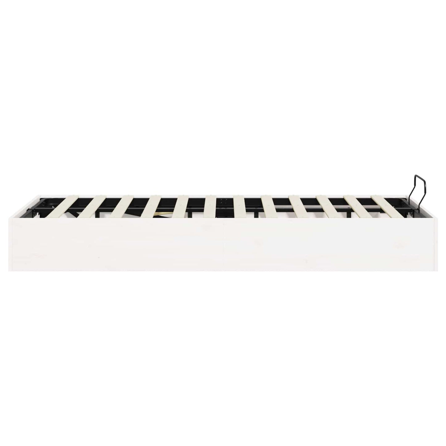 vidaXL Ottoman Bed Frame with Storage White 120 x 190 cm