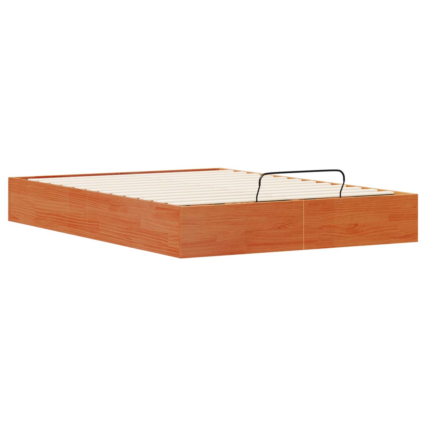 vidaXL Ottoman Bed Frame with Storage Wax Brown 150 x 200 cm