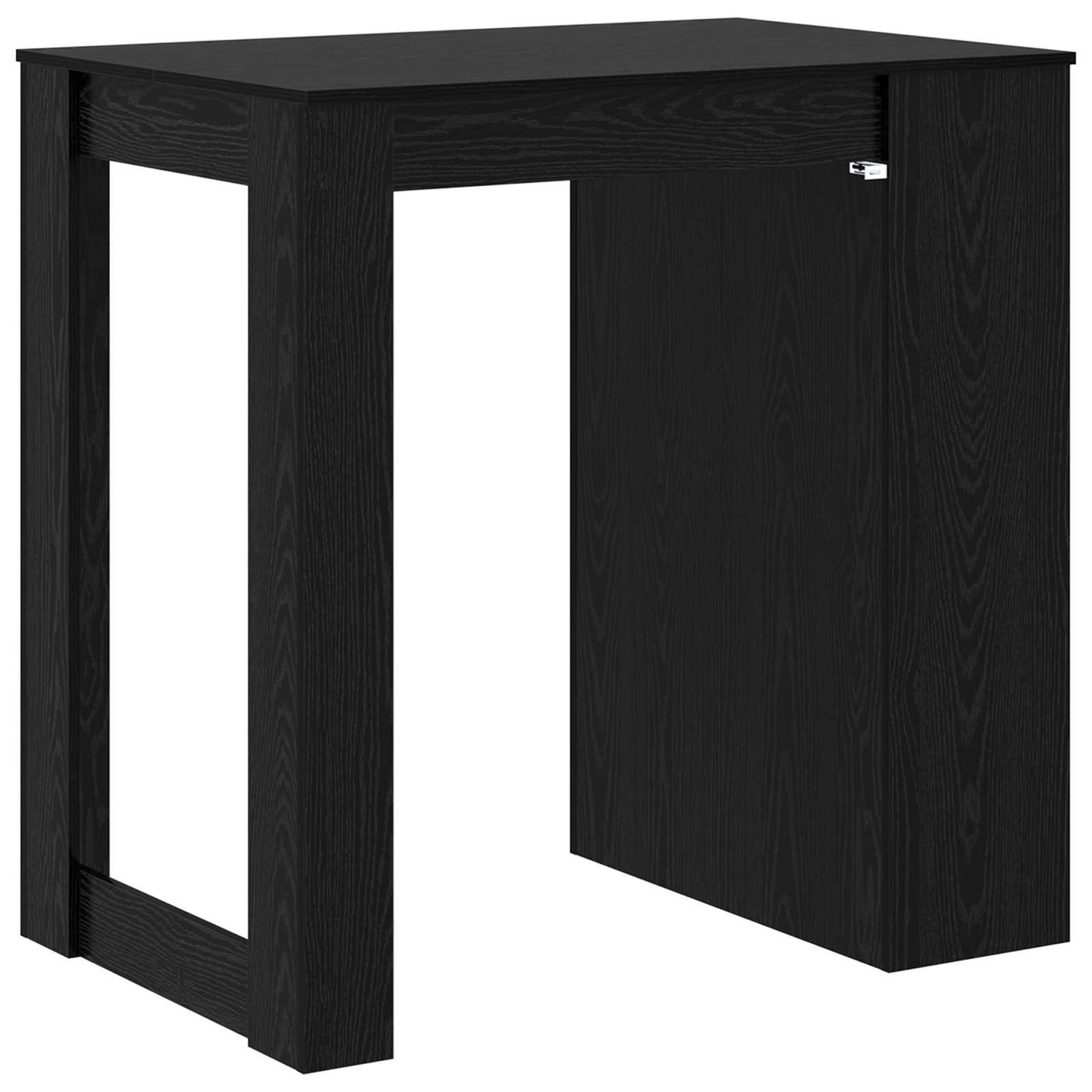 vidaXL Bar Table 102 x 70 x 103.5 cm Engineered Wood Black Oak