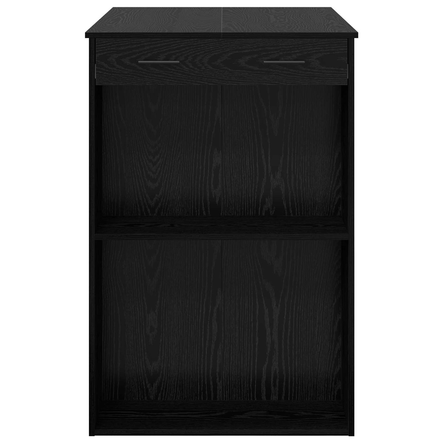 vidaXL Bar Table 102 x 70 x 103.5 cm Engineered Wood Black Oak