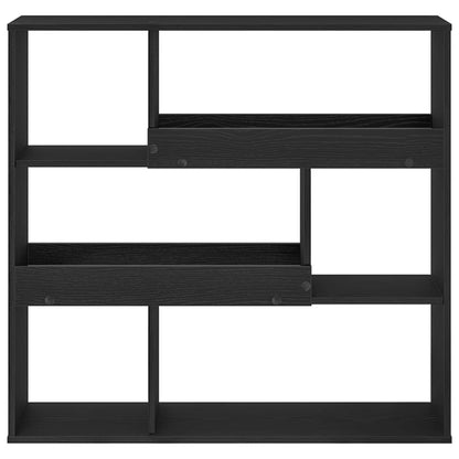 vidaXL Book Shelf 4-Tier 100 x 33 x 94.5 cm Engineered Wood Black Oak