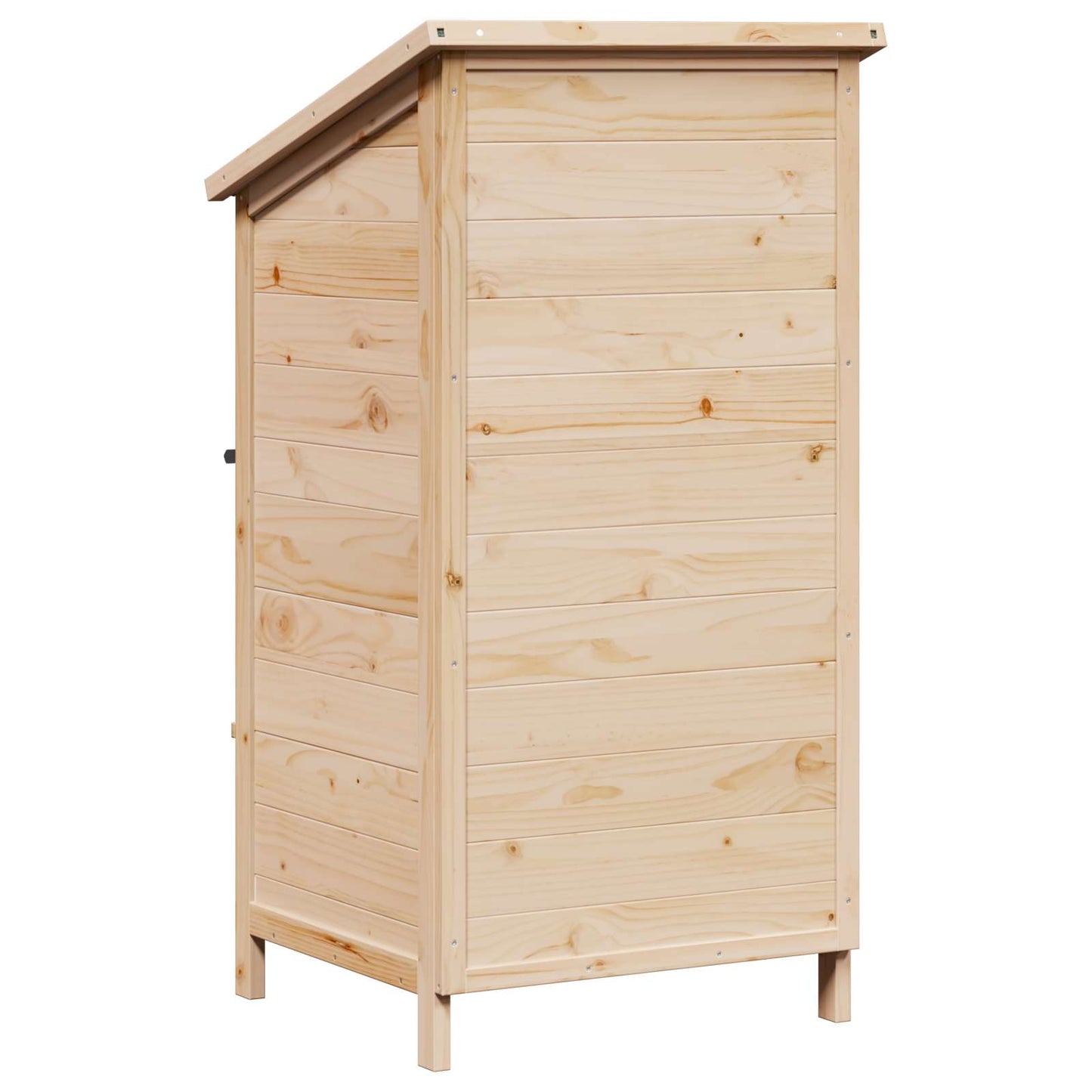 vidaXL Garden Shed with Roof Natural 59 x 56 x 113.5 cm Solid Fir Wood