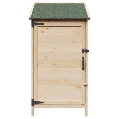 vidaXL Garden Shed with Roof Natural 59 x 56 x 113.5 cm Solid Fir Wood