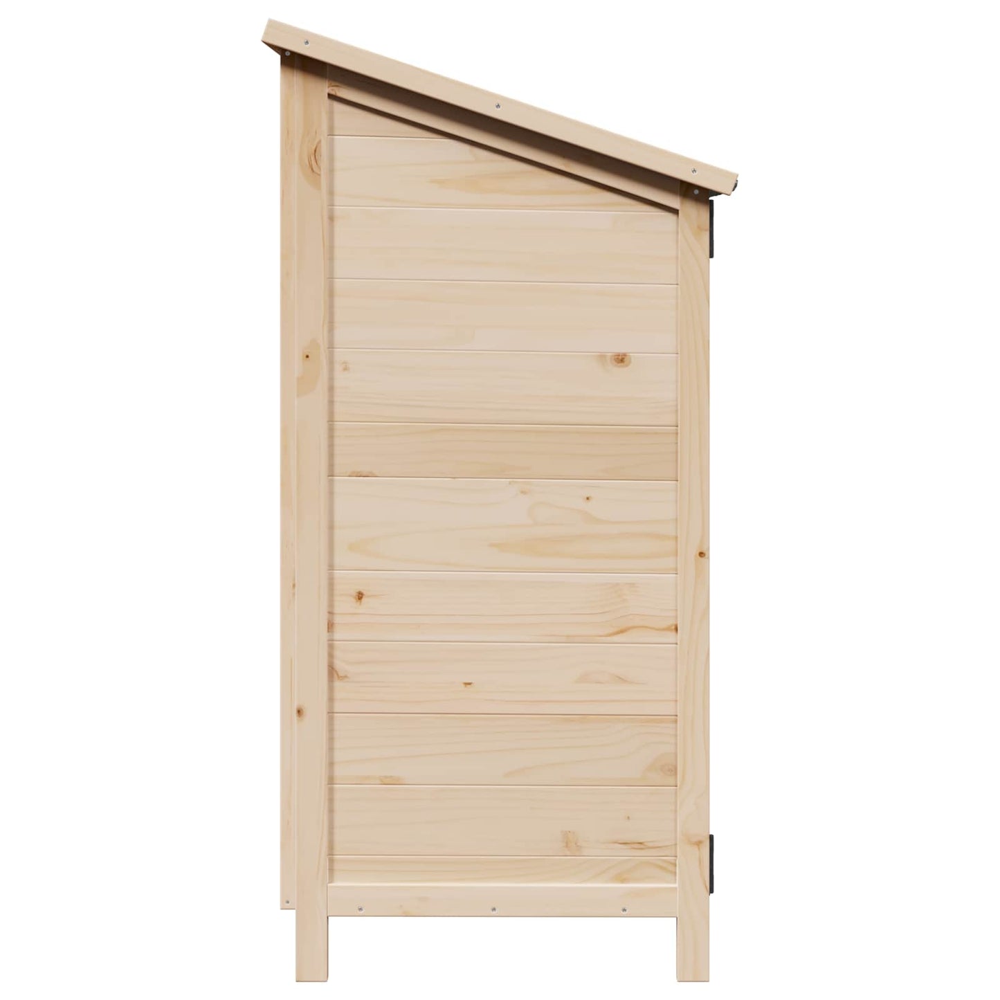 vidaXL Garden Shed with Roof Natural 59 x 56 x 113.5 cm Solid Fir Wood