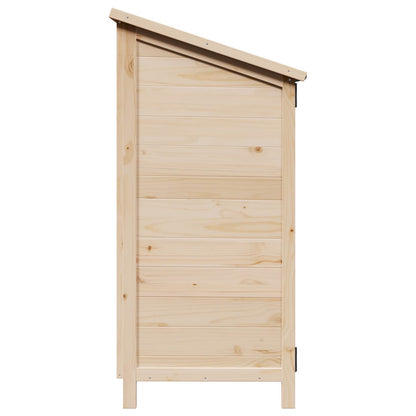vidaXL Garden Shed with Roof Natural 59 x 56 x 113.5 cm Solid Fir Wood