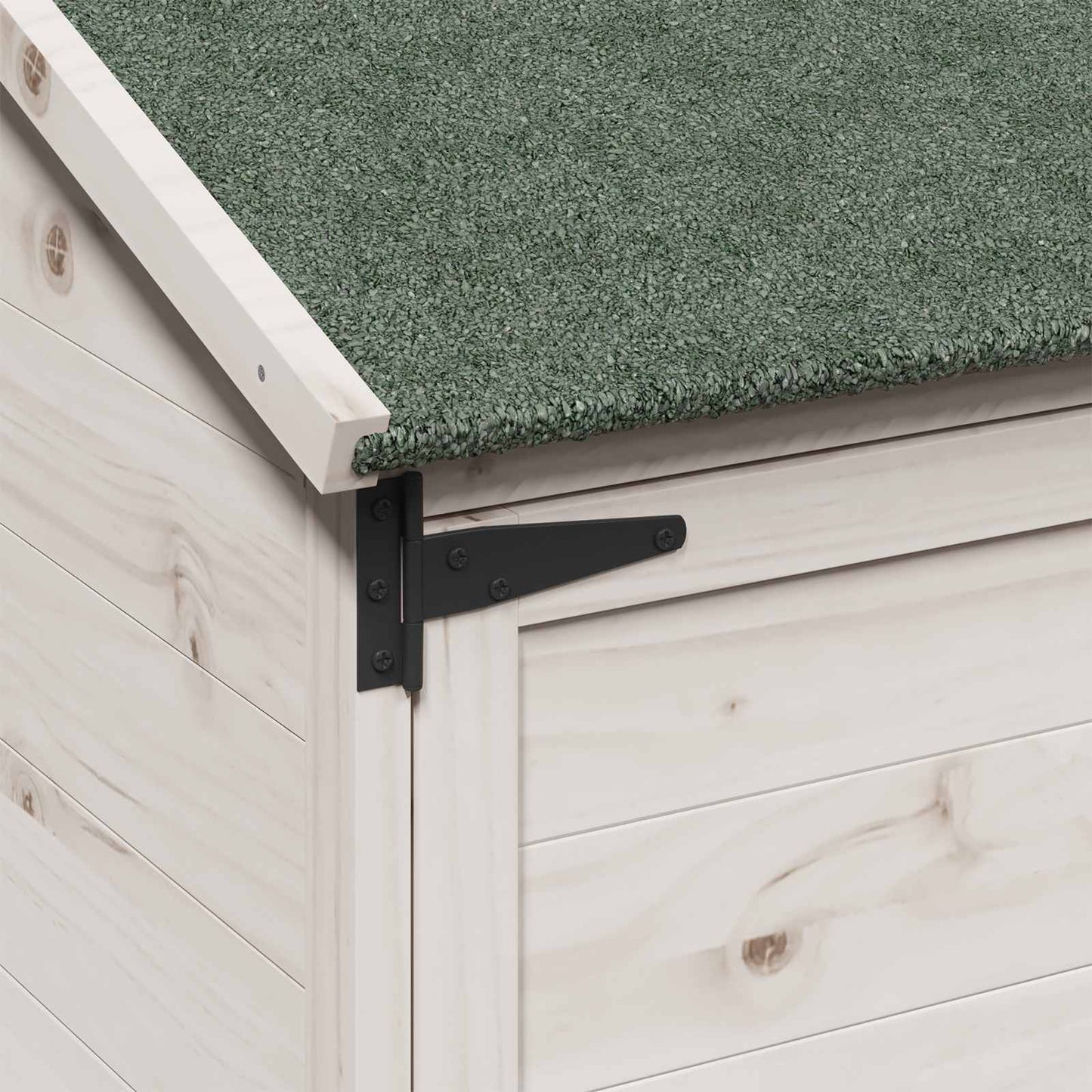 vidaXL Garden Shed with Roof White 59 x 56 x 113.5 cm Solid Fir Wood