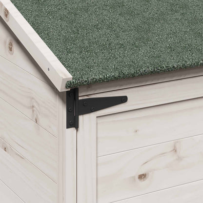 vidaXL Garden Shed with Roof White 59 x 56 x 113.5 cm Solid Fir Wood
