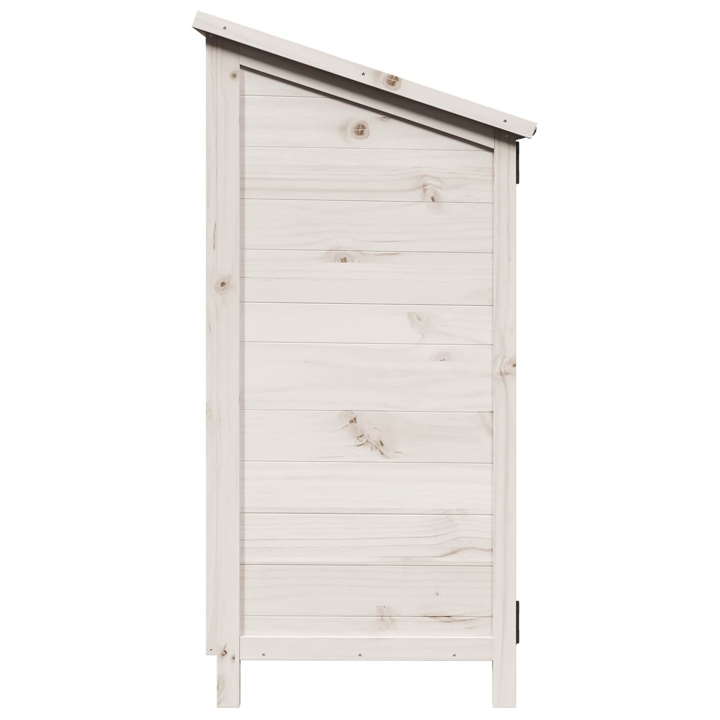 vidaXL Garden Shed with Roof White 59 x 56 x 113.5 cm Solid Fir Wood