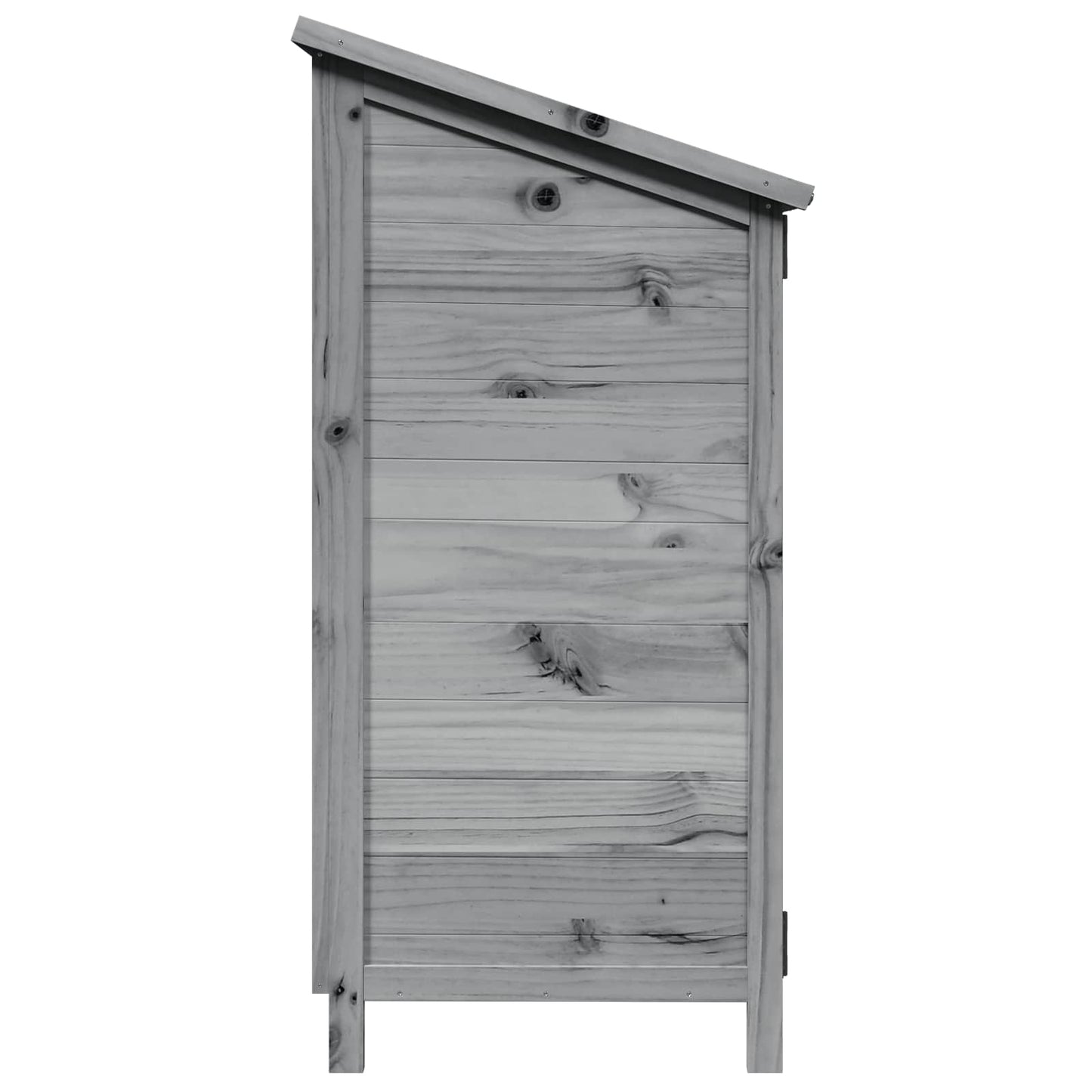 vidaXL Garden Shed with Roof Grey 59 x 56 x 113.5 cm Solid Fir Wood