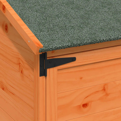 vidaXL Garden Shed with Roof Brown 59 x 56 x 113.5 cm Solid Fir Wood