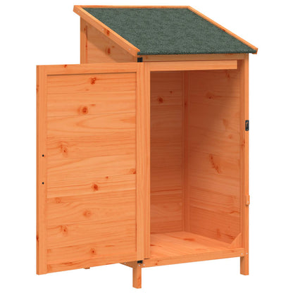 vidaXL Garden Shed with Roof Brown 59 x 56 x 113.5 cm Solid Fir Wood