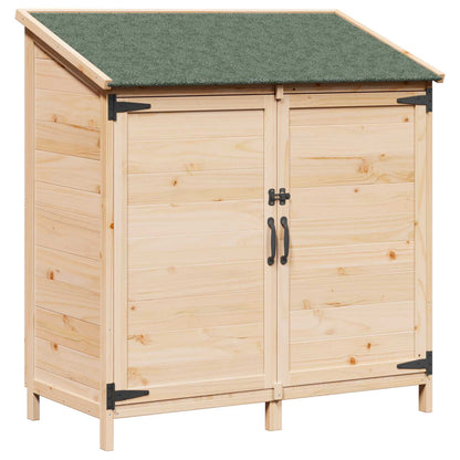 vidaXL Garden Shed Natural 106.5 x 56 x 113.5 cm Solid Fir Wood