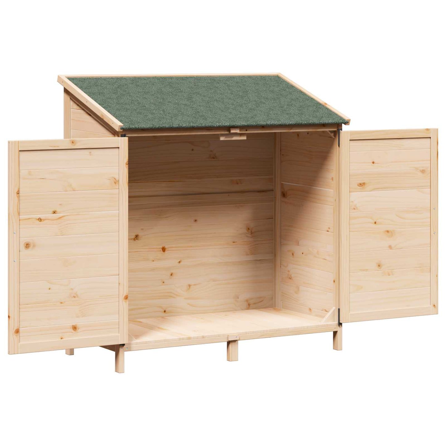 vidaXL Garden Shed Natural 106.5 x 56 x 113.5 cm Solid Fir Wood