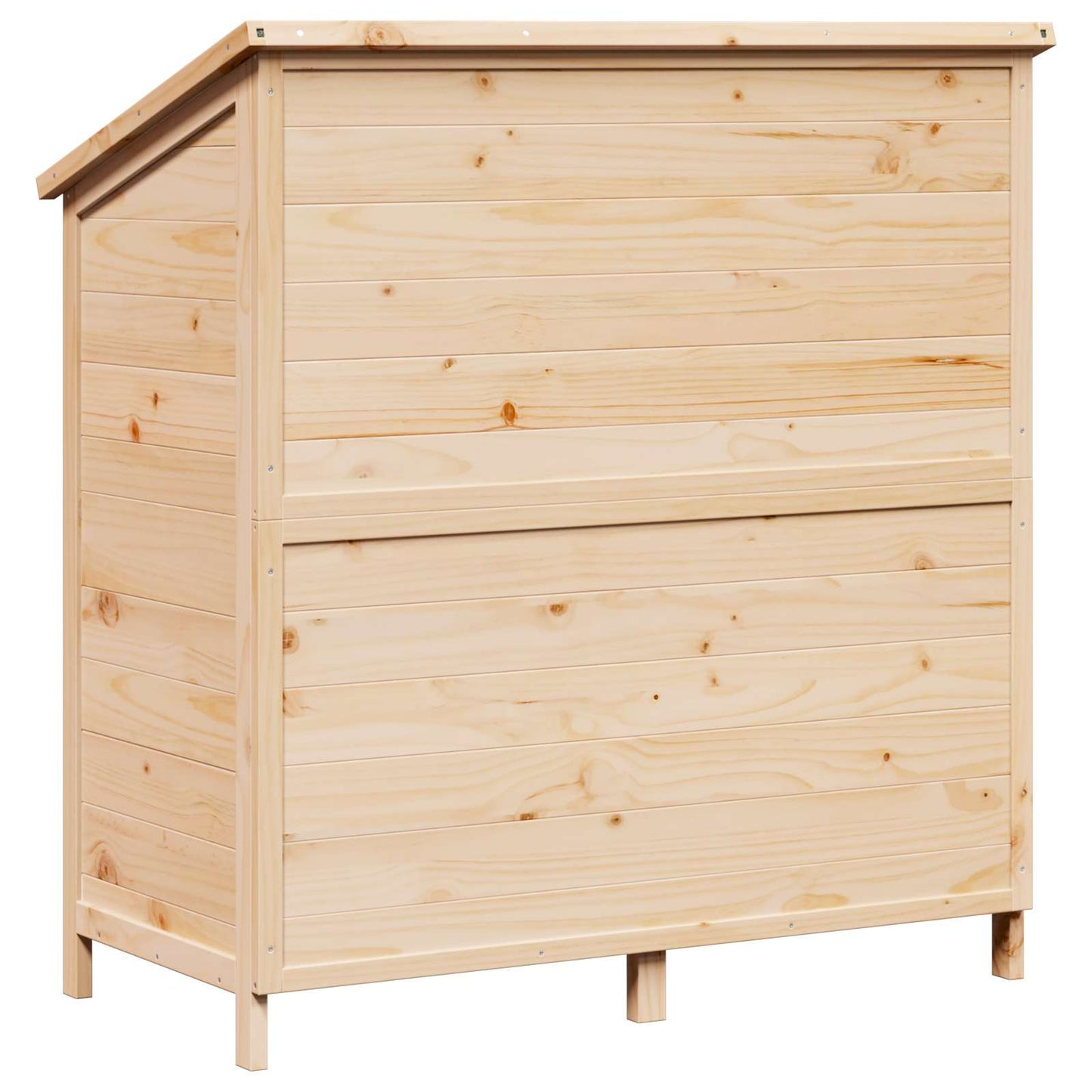vidaXL Garden Shed Natural 106.5 x 56 x 113.5 cm Solid Fir Wood