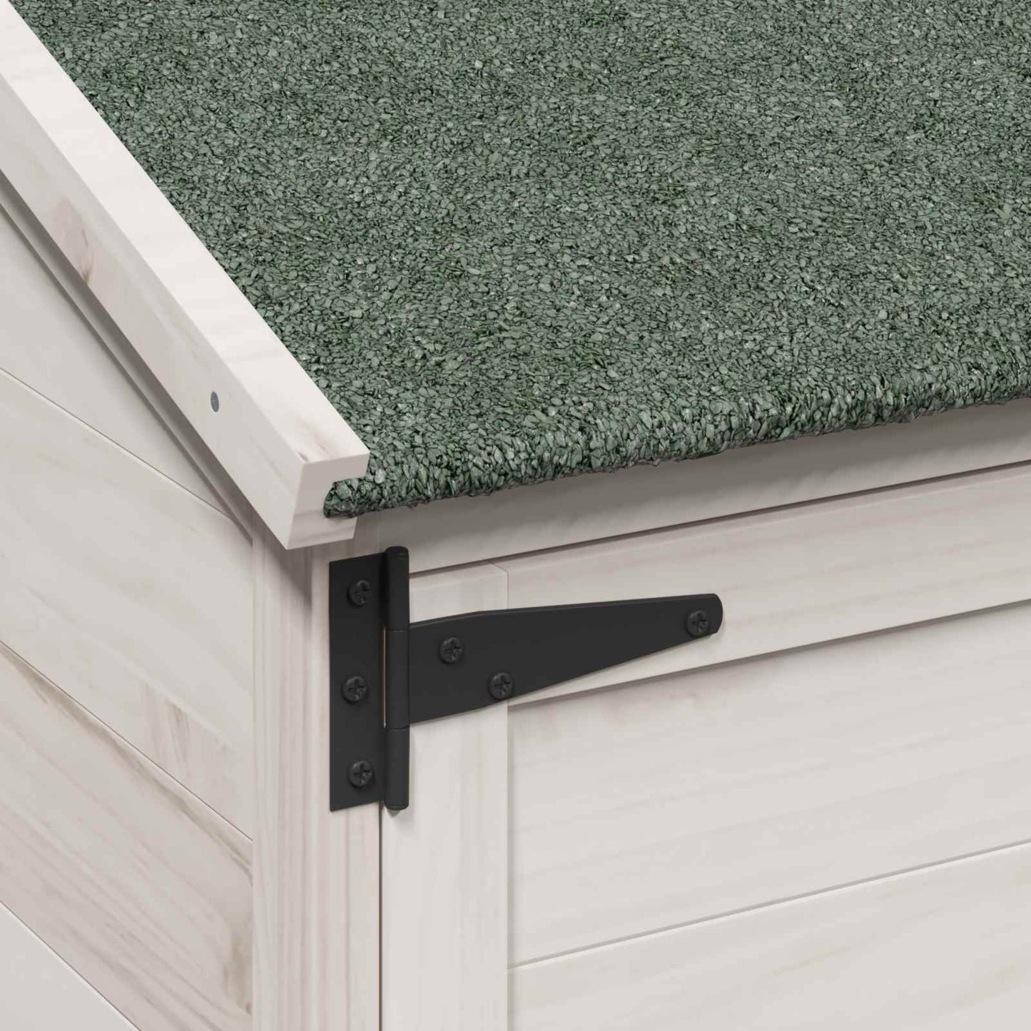 vidaXL Garden Shed White 106.5 x 56 x 113.5 cm Solid Fir Wood