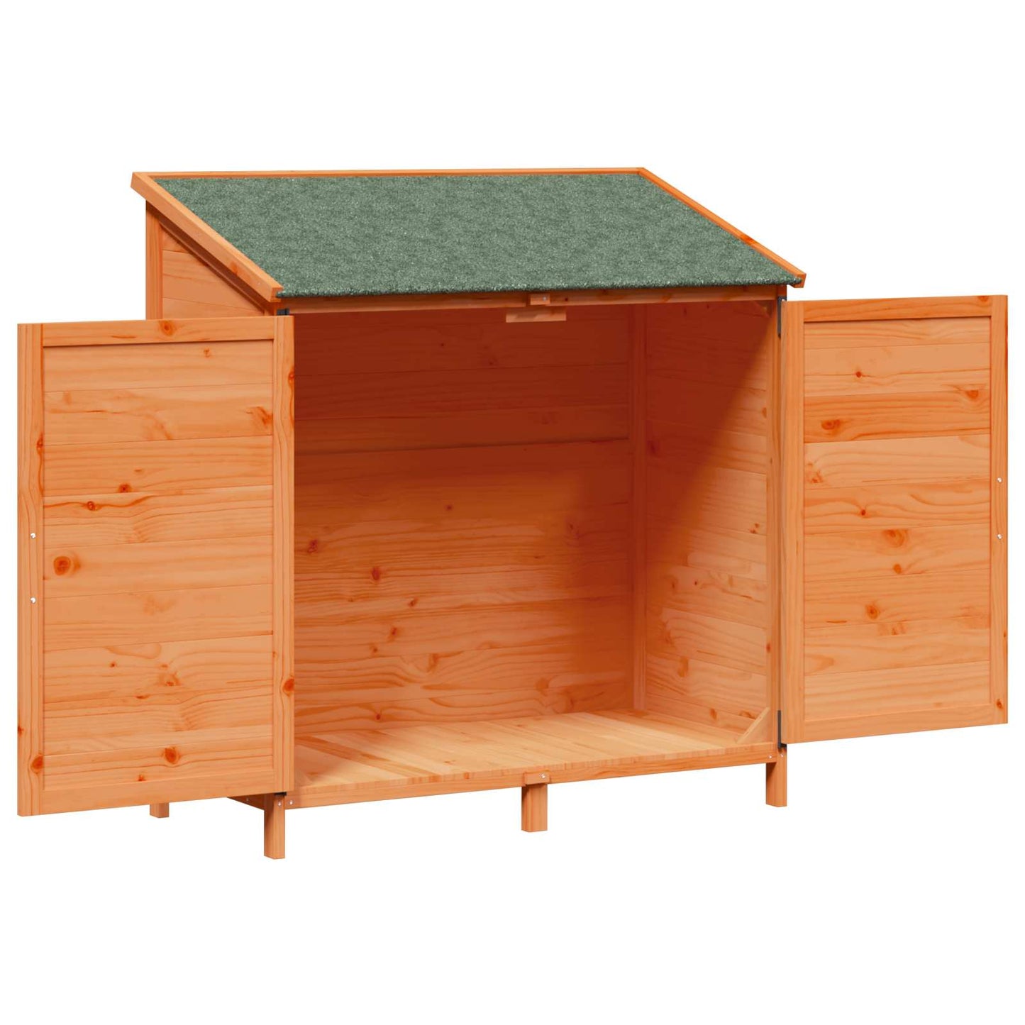 vidaXL Garden Shed Brown 106.5 x 56 x 113.5 cm Solid Fir Wood
