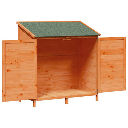 vidaXL Garden Shed Brown 106.5 x 56 x 113.5 cm Solid Fir Wood